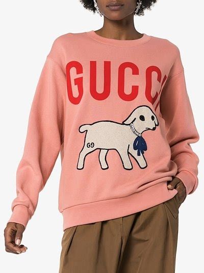 gucci sweater red|gucci lamb print sweater.